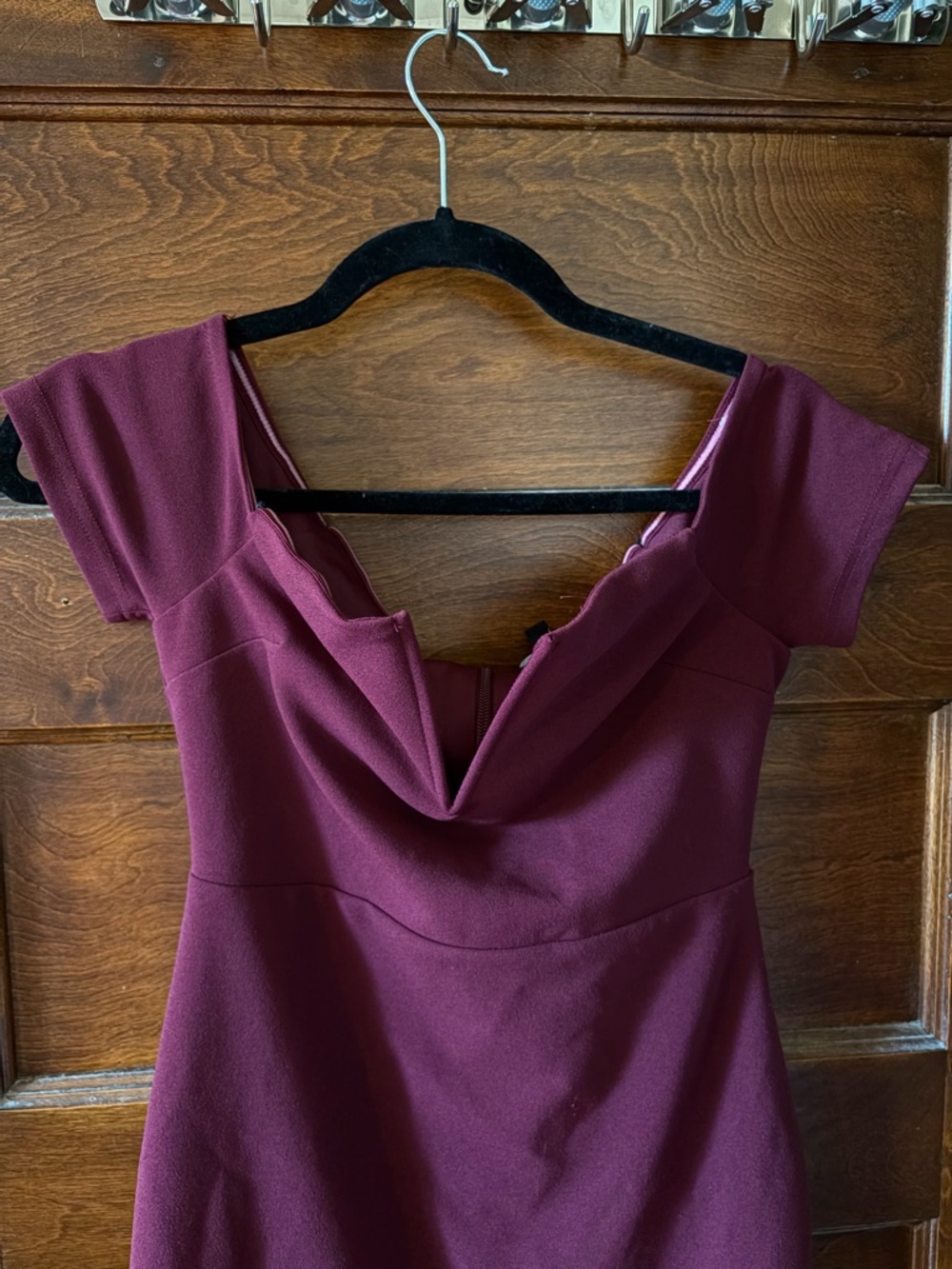 Lulus Burgundy Midi Bodycon Dress Size Small - Picture 4 of 5